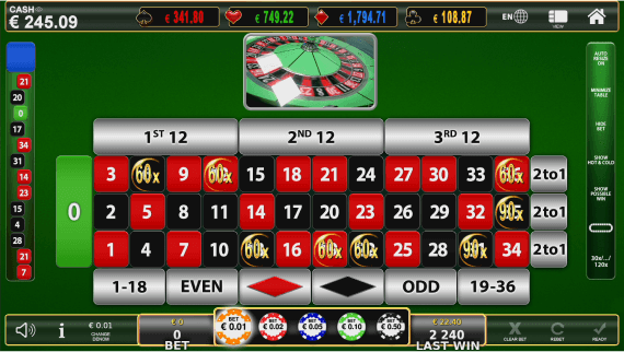 multiplay automatic roulette full screen